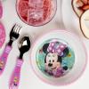 image:imageZak Designs Disney Minnie Mouse Easy Grip Flatware Fork And Spoon Utensil Set  Perfect for Toddler Hands With Fun Characters Contoured Handles And Textured Grips Minnie Mouse 2piece set