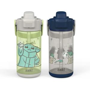 image:imageZak Designs Beacon Bottle Set of 2 Star Wars The Mandalorian The Child  16 oz Each  Durable Plastic  Silicone Spout amp LeakProof Lid  Dishwasher Safe