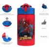 image:imageZak Designs Disney Pixar Toy Story Sage Kids Water Bottle For School or Travel 16oz Durable Plastic Water Bottle With Straw Handle and LeakProof PopUp Spout Cover Woody amp FriendsSpiderman