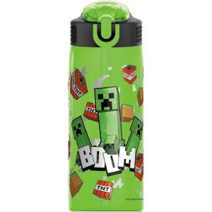 image:imageZak Designs Disney Pixar Toy Story Sage Kids Water Bottle For School or Travel 16oz Durable Plastic Water Bottle With Straw Handle and LeakProof PopUp Spout Cover Woody amp FriendsMinecraft