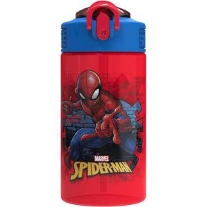 image:imageZak Designs Disney Pixar Toy Story Sage Kids Water Bottle For School or Travel 16oz Durable Plastic Water Bottle With Straw Handle and LeakProof PopUp Spout Cover Woody amp FriendsSpiderman