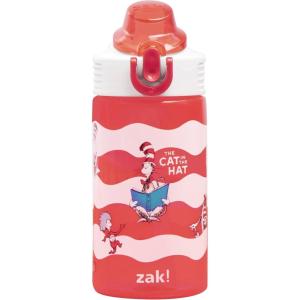 image:imageZak Designs Disney Pixar Toy Story Sage Kids Water Bottle For School or Travel 16oz Durable Plastic Water Bottle With Straw Handle and LeakProof PopUp Spout Cover Woody amp FriendsDr Seuss The Cat in the Hat