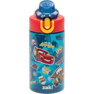 image:imageZak Designs Disney Pixar Toy Story Sage Kids Water Bottle For School or Travel 16oz Durable Plastic Water Bottle With Straw Handle and LeakProof PopUp Spout Cover Woody amp FriendsCars Lightning McQueen  Mater