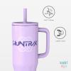 image:imageZak Designs KPop Demon Hunters Sutton Travel Tumbler for On the Go 30oz Stainless Steel with Vacuum Insulation Silicone Straw and Carry Handle for Cold Drinks HuntrixHuntrix