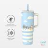 image:imageZak Designs KPop Demon Hunters Sutton Travel Tumbler for On the Go 30oz Stainless Steel with Vacuum Insulation Silicone Straw and Carry Handle for Cold Drinks HuntrixBluey