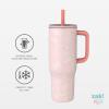image:imageZak Designs KPop Demon Hunters Sutton Travel Tumbler for On the Go 30oz Stainless Steel with Vacuum Insulation Silicone Straw and Carry Handle for Cold Drinks HuntrixHello Kitty