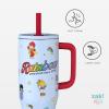 image:imageZak Designs KPop Demon Hunters Sutton Travel Tumbler for On the Go 30oz Stainless Steel with Vacuum Insulation Silicone Straw and Carry Handle for Cold Drinks HuntrixRainbow Brite