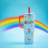 image:imageZak Designs KPop Demon Hunters Sutton Travel Tumbler for On the Go 30oz Stainless Steel with Vacuum Insulation Silicone Straw and Carry Handle for Cold Drinks HuntrixRainbow Brite