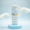image:imageZak Designs KPop Demon Hunters Sutton Travel Tumbler for On the Go 30oz Stainless Steel with Vacuum Insulation Silicone Straw and Carry Handle for Cold Drinks HuntrixBluey
