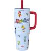 image:imageZak Designs KPop Demon Hunters Sutton Travel Tumbler for On the Go 30oz Stainless Steel with Vacuum Insulation Silicone Straw and Carry Handle for Cold Drinks HuntrixRainbow Brite