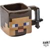 image:imageZak Designs Minecraft Ceramic Sculpted Mug and Plate Set for Coffee Tea Breakfast or Dessert 3D Character Collectible Keepsake 2Piece Non BPA SteveSteve