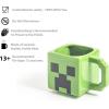 image:imageZak Designs Minecraft Mug Unique 3D Sculpted Ceramic Coffee Cup 3 Piece Set Collectible Keepsake Square Coffee Mugs 21oz Creeper amp Skeleton amp TNT