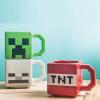 image:imageZak Designs Minecraft Mug Unique 3D Sculpted Ceramic Coffee Cup 3 Piece Set Collectible Keepsake Square Coffee Mugs 21oz Creeper amp Skeleton amp TNT