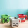 image:imageZak Designs Minecraft Mug Unique 3D Sculpted Ceramic Coffee Cup 3 Piece Set Collectible Keepsake Square Coffee Mugs 21oz Creeper amp Skeleton amp TNT