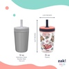 image:imageZak Designs Disney Pixar Cars Kelso Toddler Tumblers For Travel or At Home 15oz 2Pack Durable Plastic Sippy Cups With LeakProof Design is Perfect For Kids Lightning McQueen amp Tow Mater
