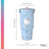 image:imageZak Designs Sanrio Siply Sutton Tumbler For School or Travel 20oz Durable Stainless Steel Water Bottle With Handle and LeakProof FlipUp Straw BPA Free Hello KittyHello Kitty