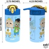image:imageZak Designs Sesame Street Sage Kids Water Bottle For School or Travel 16oz Durable Plastic Water Bottle With Straw Handle and LeakProof PopUp Spout Cover 2Pack Set Elmo amp FriendsCoComelon 2pk
