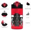 image:imageZak Designs Sesame Street Sage Kids Water Bottle For School or Travel 16oz Durable Plastic Water Bottle With Straw Handle and LeakProof PopUp Spout Cover 2Pack Set Elmo amp FriendsDarth Vader Bottle 2pk