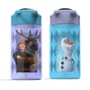 image:imageZak Designs Sesame Street Sage Kids Water Bottle For School or Travel 16oz Durable Plastic Water Bottle With Straw Handle and LeakProof PopUp Spout Cover 2Pack Set Elmo amp FriendsElsa  Anna Frozen 2