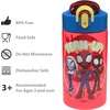 image:imageZak Designs Sesame Street Sage Kids Water Bottle For School or Travel 16oz Durable Plastic Water Bottle With Straw Handle and LeakProof PopUp Spout Cover 2Pack Set Elmo amp FriendsSpidey and His Amazing Friends 2pk