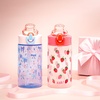image:imageZak Designs Sesame Street Sage Kids Water Bottle For School or Travel 16oz Durable Plastic Water Bottle With Straw Handle and LeakProof PopUp Spout Cover 2Pack Set Elmo amp FriendsBerry and Bows