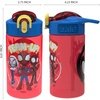 image:imageZak Designs Sesame Street Sage Kids Water Bottle For School or Travel 16oz Durable Plastic Water Bottle With Straw Handle and LeakProof PopUp Spout Cover 2Pack Set Elmo amp FriendsSpidey and His Amazing Friends 2pk