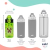 image:imageZak Designs Sesame Street Sage Kids Water Bottle For School or Travel 16oz Durable Plastic Water Bottle With Straw Handle and LeakProof PopUp Spout Cover 2Pack Set Elmo amp FriendsMinecraft Creeper