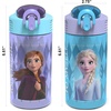 image:imageZak Designs Sesame Street Sage Kids Water Bottle For School or Travel 16oz Durable Plastic Water Bottle With Straw Handle and LeakProof PopUp Spout Cover 2Pack Set Elmo amp FriendsElsa  Anna Frozen 2