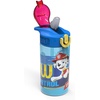 image:imageZak Designs Sesame Street Sage Kids Water Bottle For School or Travel 16oz Durable Plastic Water Bottle With Straw Handle and LeakProof PopUp Spout Cover 2Pack Set Elmo amp FriendsPaw Patrol Marshall Bottle 2pk