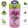image:imageZak Designs Sesame Street Sage Kids Water Bottle For School or Travel 16oz Durable Plastic Water Bottle With Straw Handle and LeakProof PopUp Spout Cover 2Pack Set Elmo amp FriendsTrolls 2 Bottle 2pk