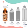 image:imageZak Designs Sesame Street Sage Kids Water Bottle For School or Travel 16oz Durable Plastic Water Bottle With Straw Handle and LeakProof PopUp Spout Cover 2Pack Set Elmo amp FriendsHot Wheels Monster Trucks