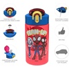 image:imageZak Designs Sesame Street Sage Kids Water Bottle For School or Travel 16oz Durable Plastic Water Bottle With Straw Handle and LeakProof PopUp Spout Cover 2Pack Set Elmo amp FriendsSpidey and His Amazing Friends 2pk