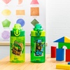 image:imageZak Designs Sesame Street Sage Kids Water Bottle For School or Travel 16oz Durable Plastic Water Bottle With Straw Handle and LeakProof PopUp Spout Cover 2Pack Set Elmo amp FriendsTMNT