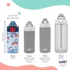 image:imageZak Designs Sesame Street Sage Kids Water Bottle For School or Travel 16oz Durable Plastic Water Bottle With Straw Handle and LeakProof PopUp Spout Cover 2Pack Set Elmo amp FriendsConstruction and Rescue