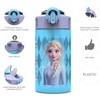 image:imageZak Designs Sesame Street Sage Kids Water Bottle For School or Travel 16oz Durable Plastic Water Bottle With Straw Handle and LeakProof PopUp Spout Cover 2Pack Set Elmo amp FriendsElsa  Anna Frozen 2