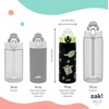 image:imageZak Designs Star Wars The Mandalorian Sage Kids Water Bottle For School or Travel 19oz Stainless Steel Water Bottle With Straw Handle and LeakProof PopUp Spout Cover Grogu Din DjarinGrogu  Din Djarin