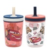 image:imageZak Designs Disney Pixar Cars Kelso Toddler Tumblers For Travel or At Home 15oz 2Pack Durable Plastic Sippy Cups With LeakProof Design is Perfect For Kids Lightning McQueen amp Tow Mater