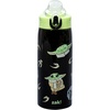 image:imageZak Designs Star Wars The Mandalorian Sage Kids Water Bottle For School or Travel 19oz Stainless Steel Water Bottle With Straw Handle and LeakProof PopUp Spout Cover Grogu Din DjarinGrogu  Din Djarin
