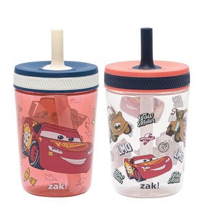 image:imageZak Designs Disney Pixar Cars Kelso Toddler Tumblers For Travel or At Home 15oz 2Pack Durable Plastic Sippy Cups With LeakProof Design is Perfect For Kids Lightning McQueen amp Tow Mater