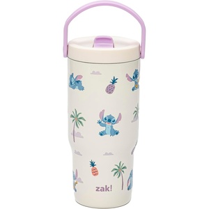 image:imageZak Designs Sanrio Siply Sutton Tumbler For School or Travel 20oz Durable Stainless Steel Water Bottle With Handle and LeakProof FlipUp Straw BPA Free Hello KittyLilo and Stitch