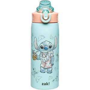 image:imageZak Designs Star Wars The Mandalorian Sage Kids Water Bottle For School or Travel 19oz Stainless Steel Water Bottle With Straw Handle and LeakProof PopUp Spout Cover Grogu Din DjarinStitch Sage