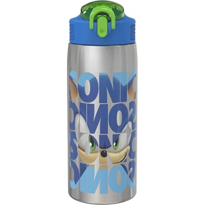 image:imageZak Designs Star Wars The Mandalorian Sage Kids Water Bottle For School or Travel 19oz Stainless Steel Water Bottle With Straw Handle and LeakProof PopUp Spout Cover Grogu Din DjarinSonic