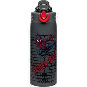 image:imageZak Designs Star Wars The Mandalorian Sage Kids Water Bottle For School or Travel 19oz Stainless Steel Water Bottle With Straw Handle and LeakProof PopUp Spout Cover Grogu Din DjarinSpiderMan Sage