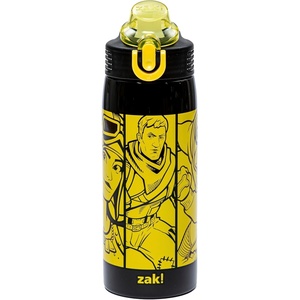 image:imageZak Designs Star Wars The Mandalorian Sage Kids Water Bottle For School or Travel 19oz Stainless Steel Water Bottle With Straw Handle and LeakProof PopUp Spout Cover Grogu Din DjarinJonesy  Renegade Raider  Doggo