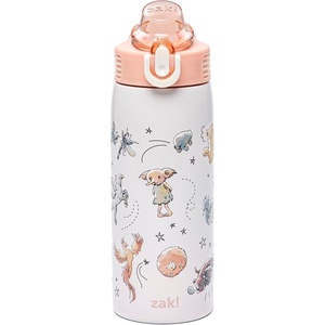 image:imageZak Designs Star Wars The Mandalorian Sage Kids Water Bottle For School or Travel 19oz Stainless Steel Water Bottle With Straw Handle and LeakProof PopUp Spout Cover Grogu Din DjarinHarry Potter