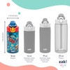 image:imageZak Designs Marvel Sage Kids Water Bottle For School or Travel 16oz Durable Plastic Water Bottle With Straw Handle and LeakProof PopUp Spout Cover SpiderManCars Lightning McQueen  Mater