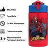 image:imageZak Designs Marvel Sage Kids Water Bottle For School or Travel 16oz Durable Plastic Water Bottle With Straw Handle and LeakProof PopUp Spout Cover SpiderMan