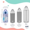 image:imageZak Designs Marvel Sage Kids Water Bottle For School or Travel 16oz Durable Plastic Water Bottle With Straw Handle and LeakProof PopUp Spout Cover SpiderManDisney Frozen Anna  Elsa  Olaf