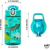 image:imageZak Designs Marvel Sage Kids Water Bottle For School or Travel 16oz Durable Plastic Water Bottle With Straw Handle and LeakProof PopUp Spout Cover SpiderManDinosaur
