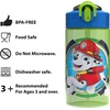 image:imageZak Designs Marvel Sage Kids Water Bottle For School or Travel 16oz Durable Plastic Water Bottle With Straw Handle and LeakProof PopUp Spout Cover SpiderManPaw Patrol
